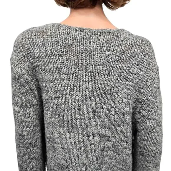 Tommy Bahama Jeans Sweater Marled Gray Oversized Women XL Wool Acrylic Knit - Picture 12 of 13